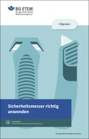 Mit unseren Händen fühlen, greifen, kommunizieren und arbeiten wir. Dabei sind Hände und Finger besonders gefährdet für Schnitt- und Stichverletzungen durch Messer, insbesondere durch Cutter- und Kabelmesser; über die Hälfte aller meldepflichtigen Arbeitsunfälle durch nicht kraftbetriebene Handwerkzeuge entfallen auf Messer. Die Unterweisungshilfe 